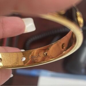 Coach Gold-tone Bangle Bracelet